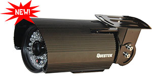QUESTEK -- QTC-218c: Camera thân hồng ngoại 1/3” Super Exwave SONY CCD 500 TVL