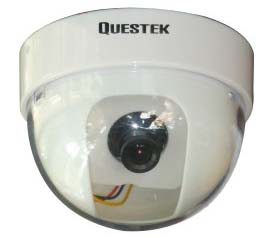 QTC-304c --QUESTEK-- Camera Dome 1/3 Sony CCD, 500 TV Lines